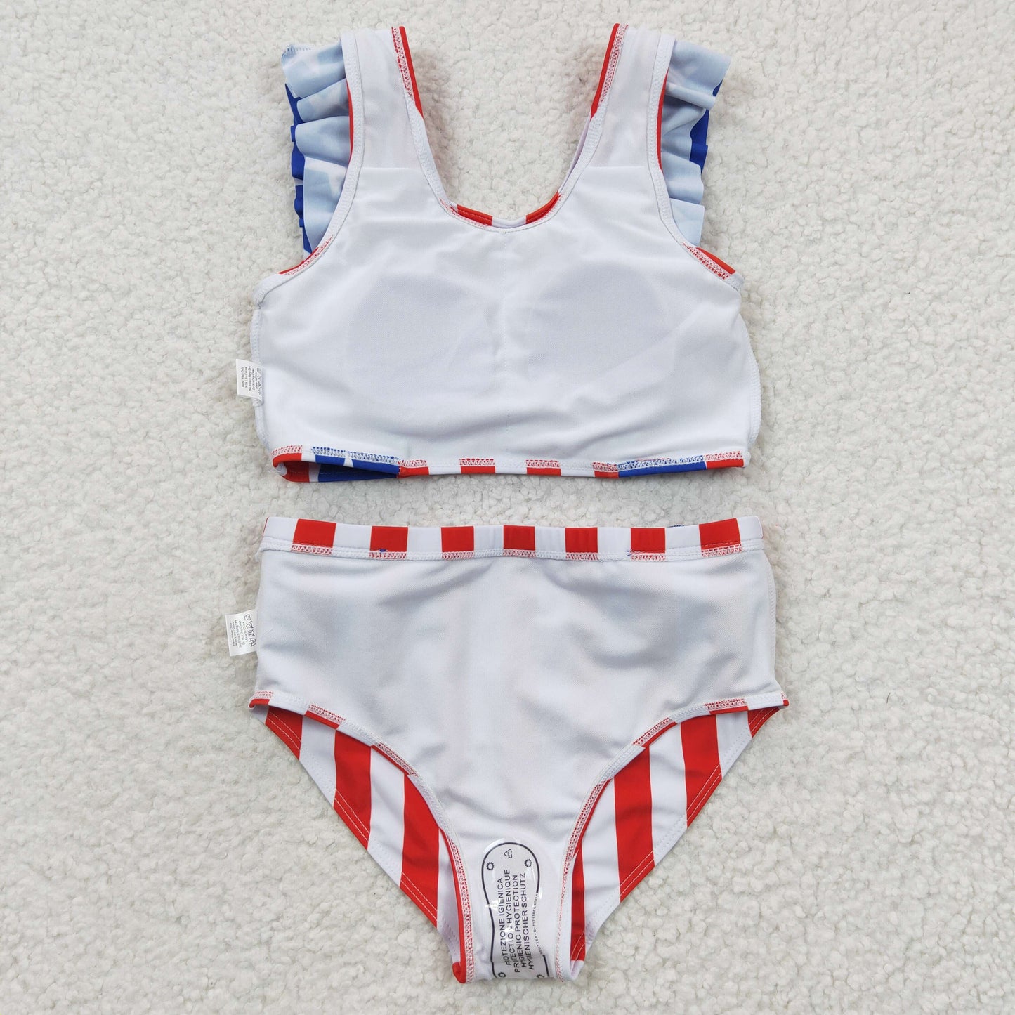 S0090 July 4th Swimsuit Two Piece Set