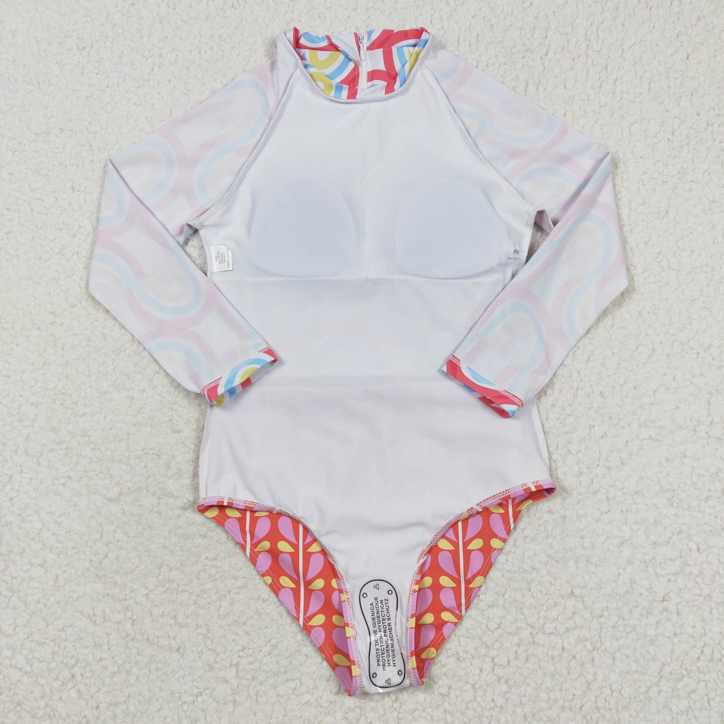 S0116 Baby Girls Swimsuit Long Sleeve Swimsuit Wear Set