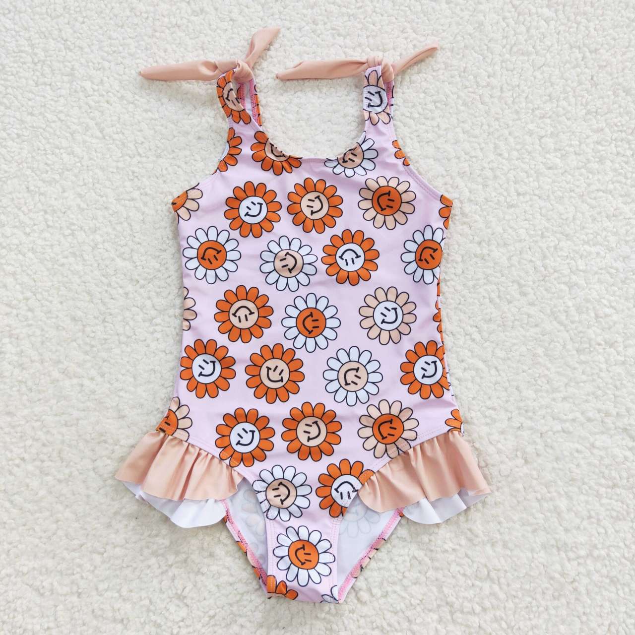 S0151 Kids Girls Sunflower Swimwear