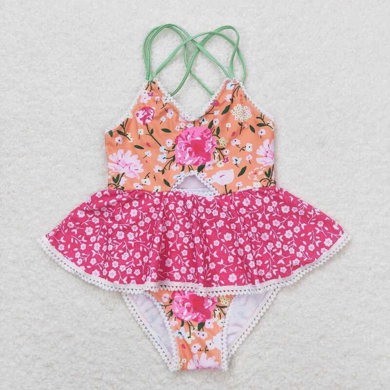 Baby Girls Floral One-piece swimwear