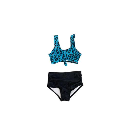 S0286 Summer Baby Girls Leopard Swimsuit