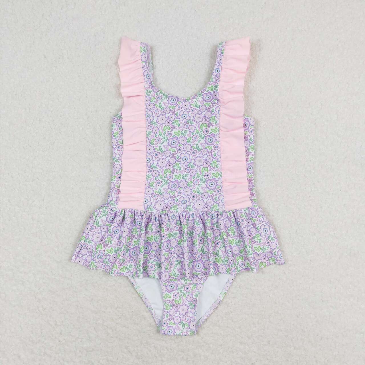 Baby Girls Sister Floral Swimsuit Summer Beach Wear