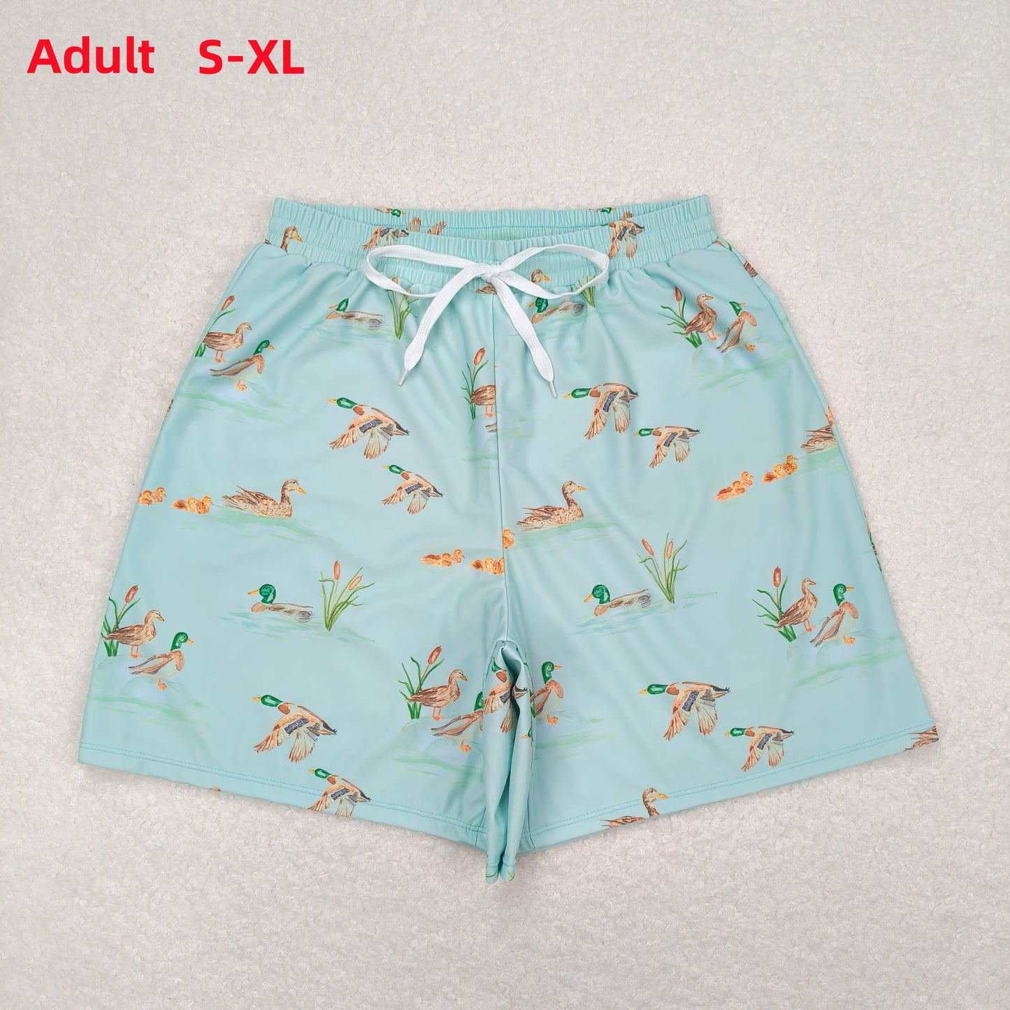 Family Mallard Matching Swimsuit and Trunks For Adult and Kids