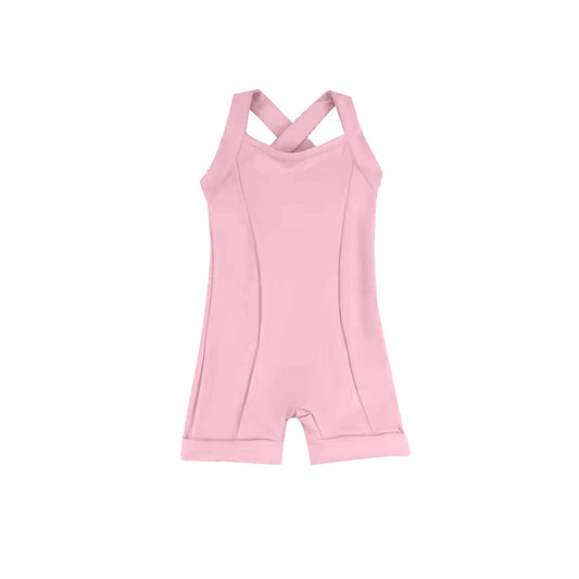 S0449Baby Girls  Pink Active Wear Athletic Jumpsuits Preorder