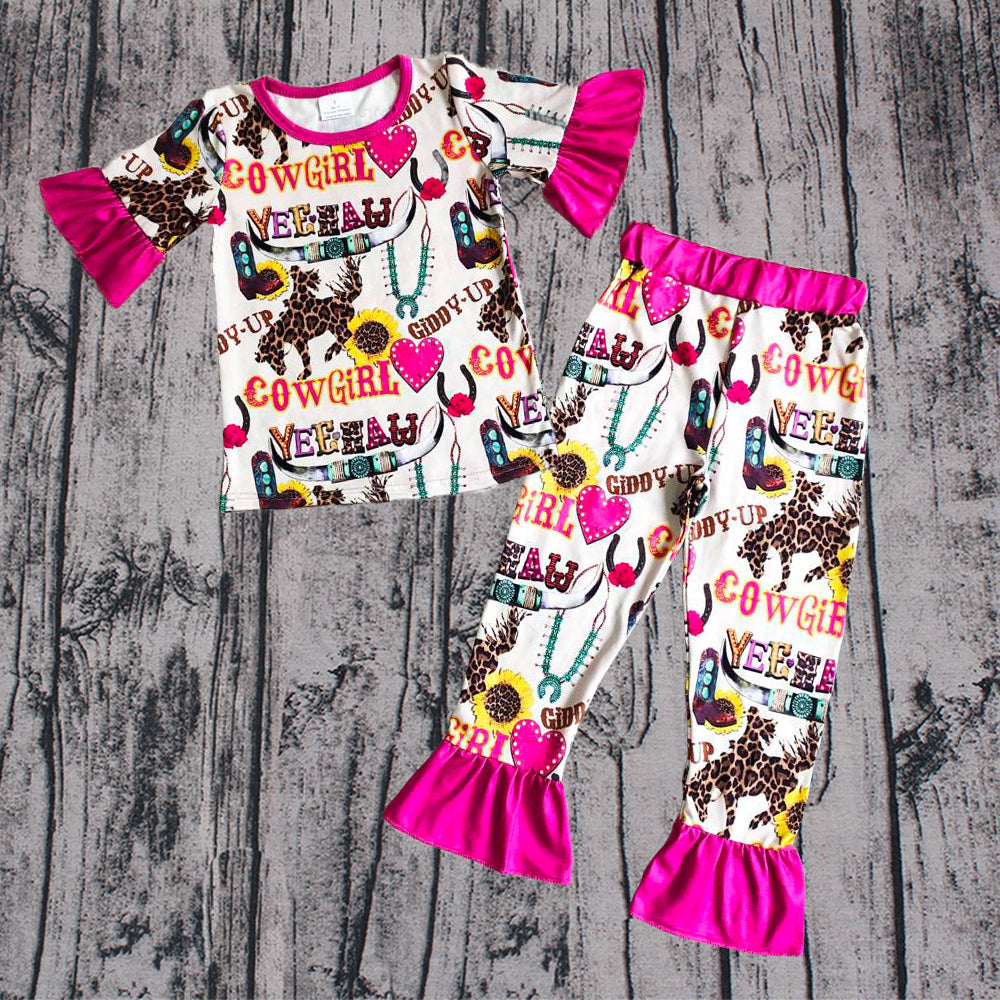 Western Design Girls Pajamas Set