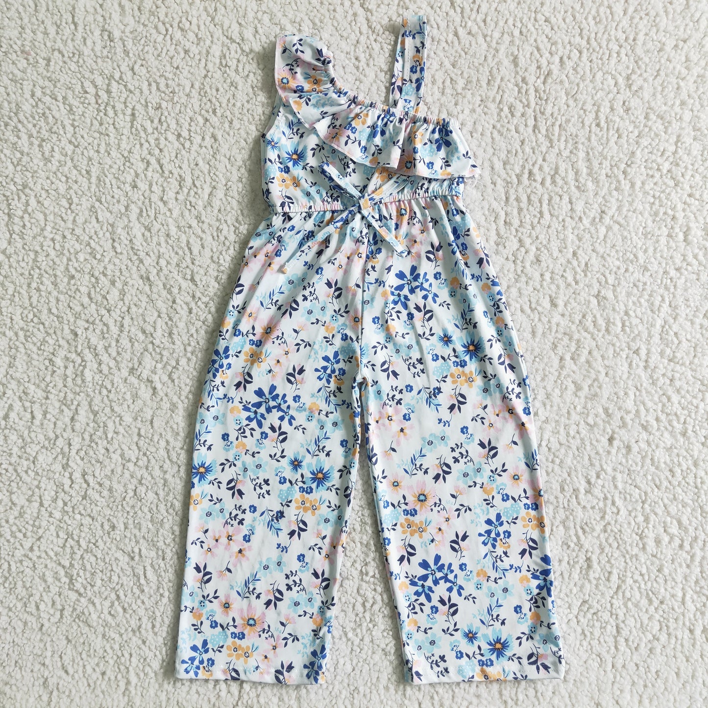 SP0007 Children Girls Floral Jumpsuit