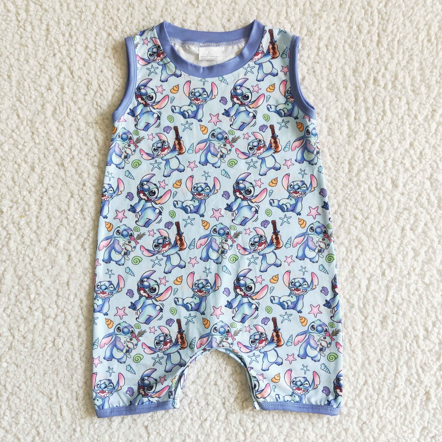 SR0009 Boys Summer Cartoon Romper