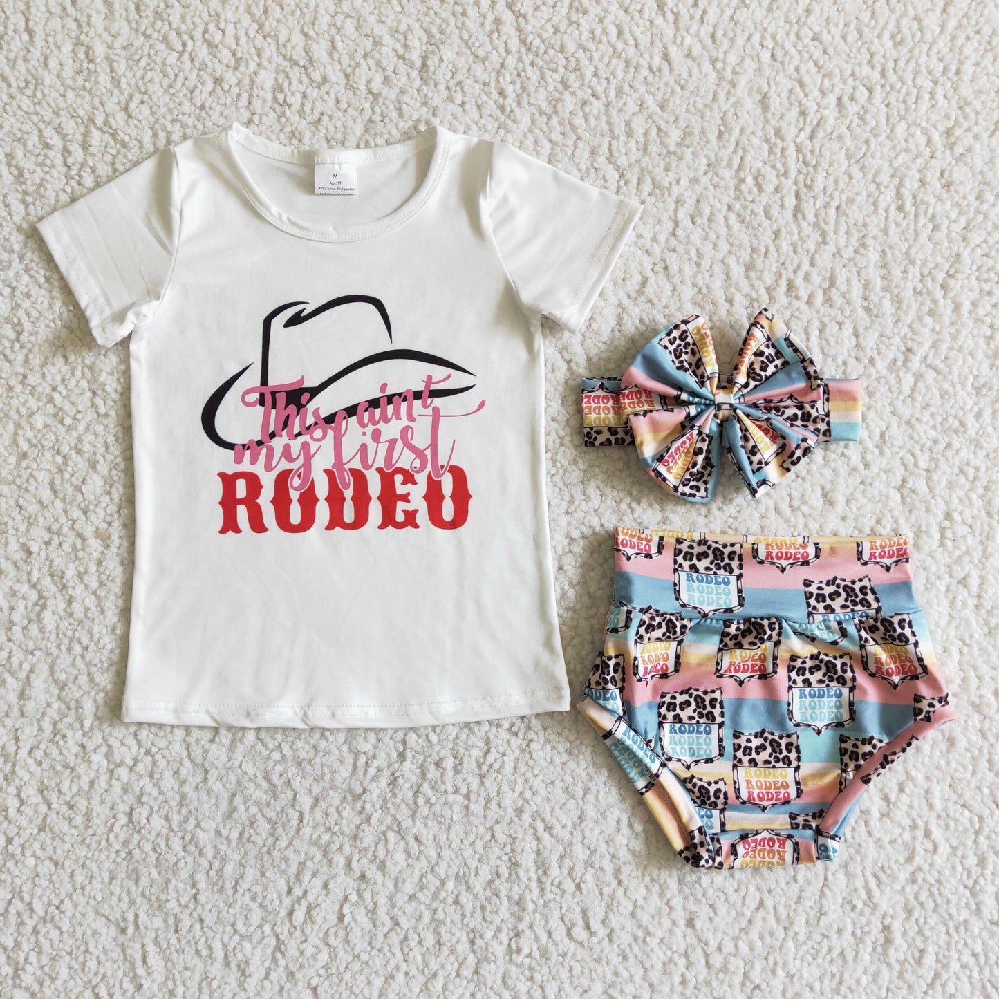 Summer Girls Rodeo Bummmies Set +Headband