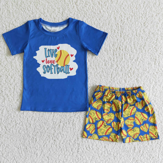 BSSO0020 Summer Boys Softball Outfit