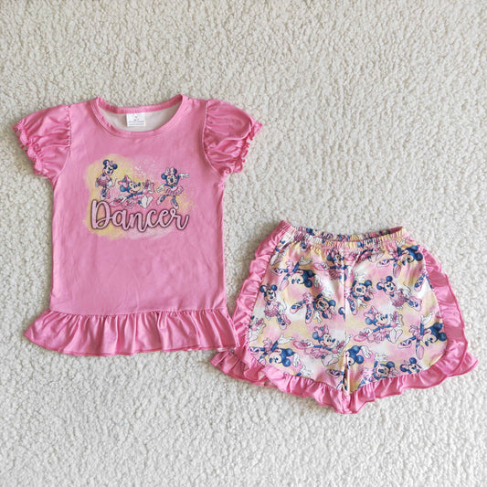 Girls Summer Cartoon Outfit