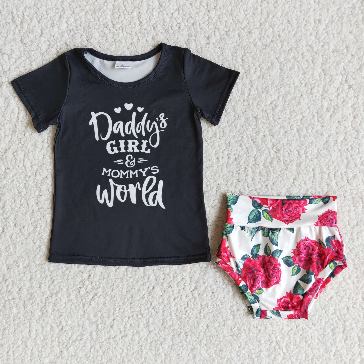 Daddy's Girl and Mommy's World Bummie Set