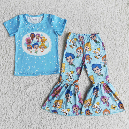 Baby Girls Summer Cartoon Outfit