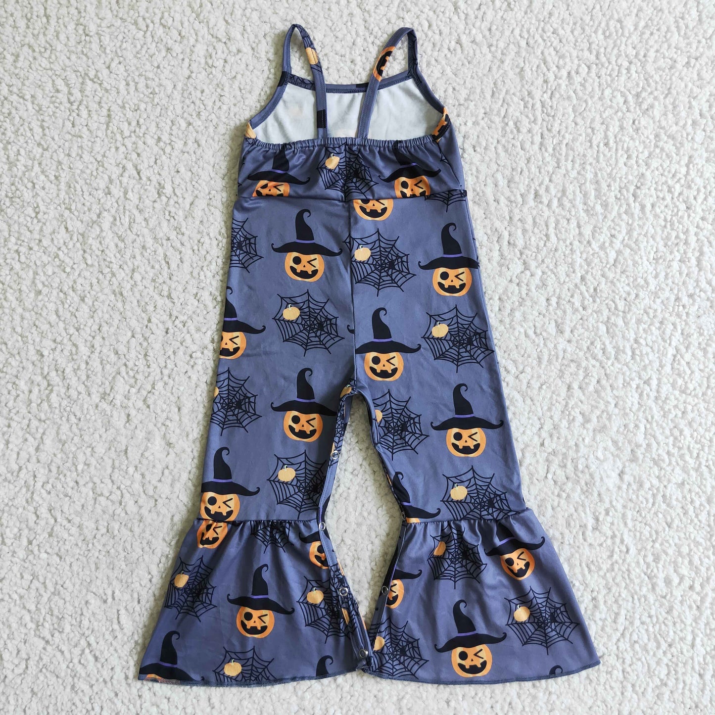 SR0066 Baby Girls Cute Halloween Pumpkin Jumpsuit