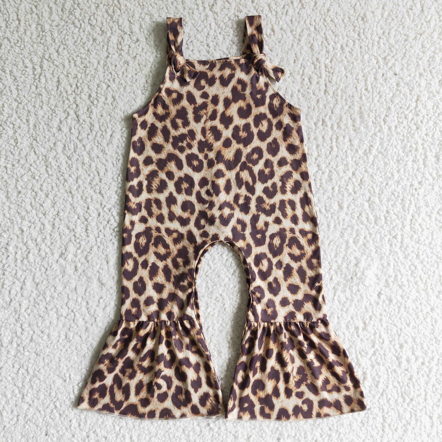 SR0087 Baby Girls Leopard  Jumpsuit