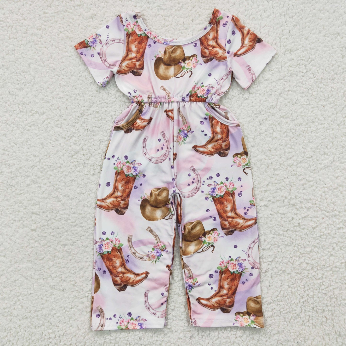 SR0225 Girls Western Style Jumpsuit