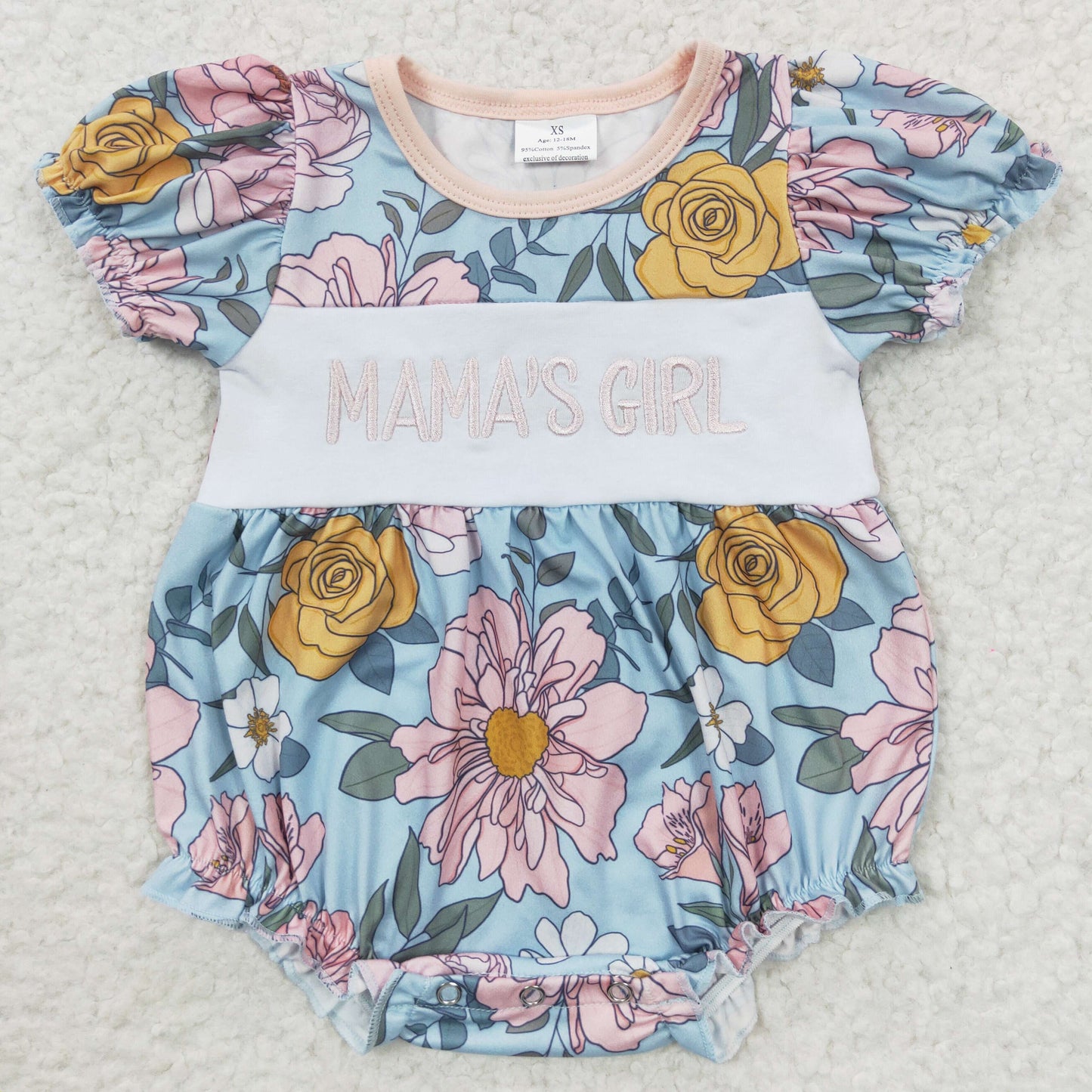 Baby Sister Mama's Girl Floral Dess and Romper