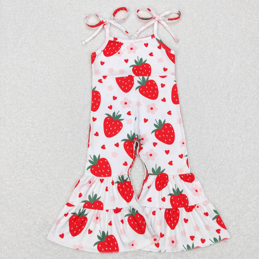 Kids Girls Strawberry Jumpsuit