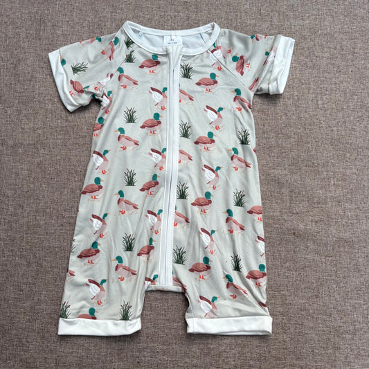 USa Shop Baby Boys Mallard Duck Short Sleeve Romper
