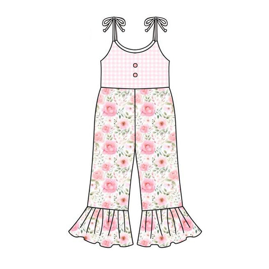 Preorder SR0898 Baby Girls Floral Jumpsuit