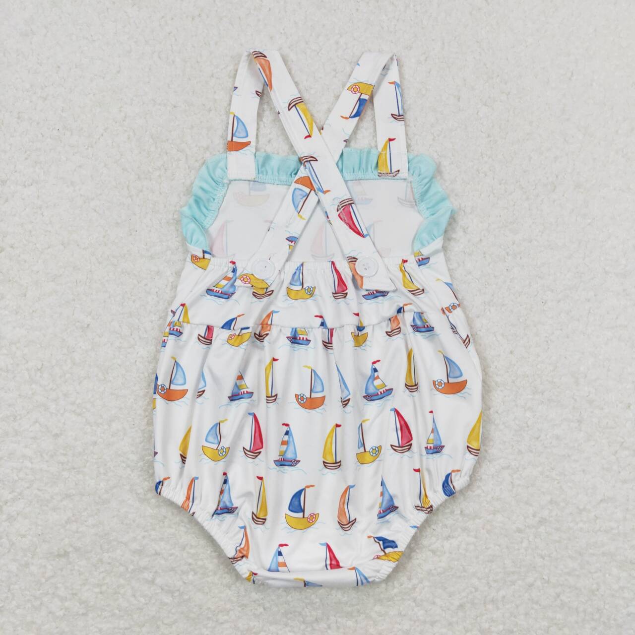 Baby Girls Sailboat Sibling Brother Rompers Clothes Sets