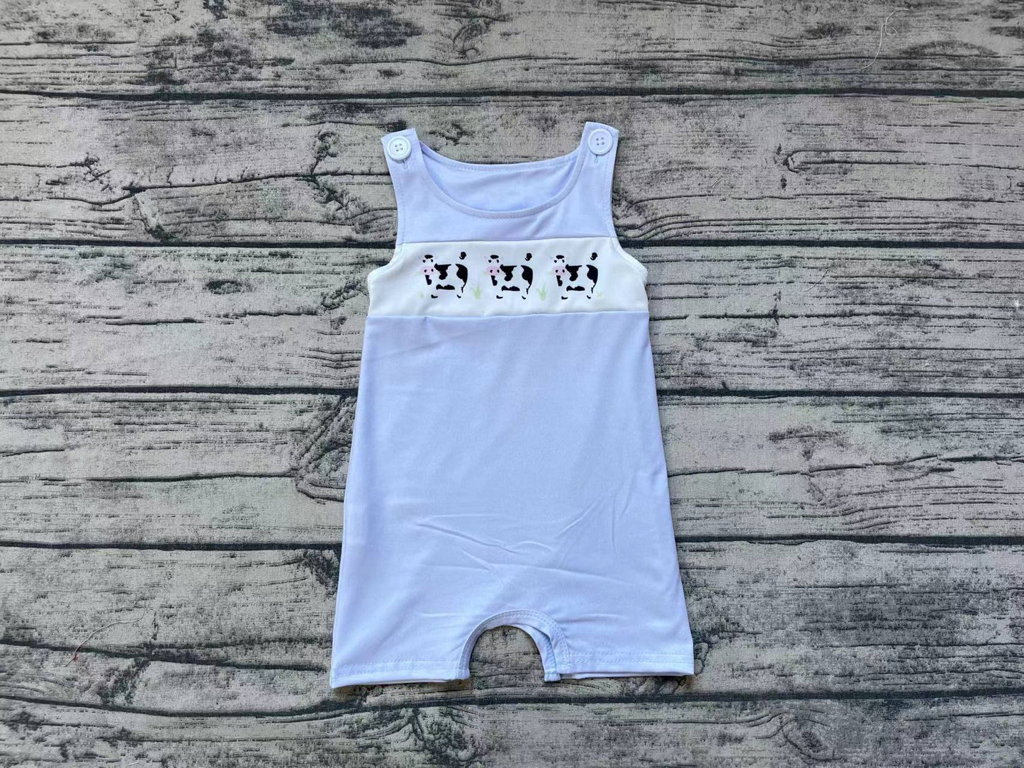 Baby Infant Boys Cows Sleeveless Rompers