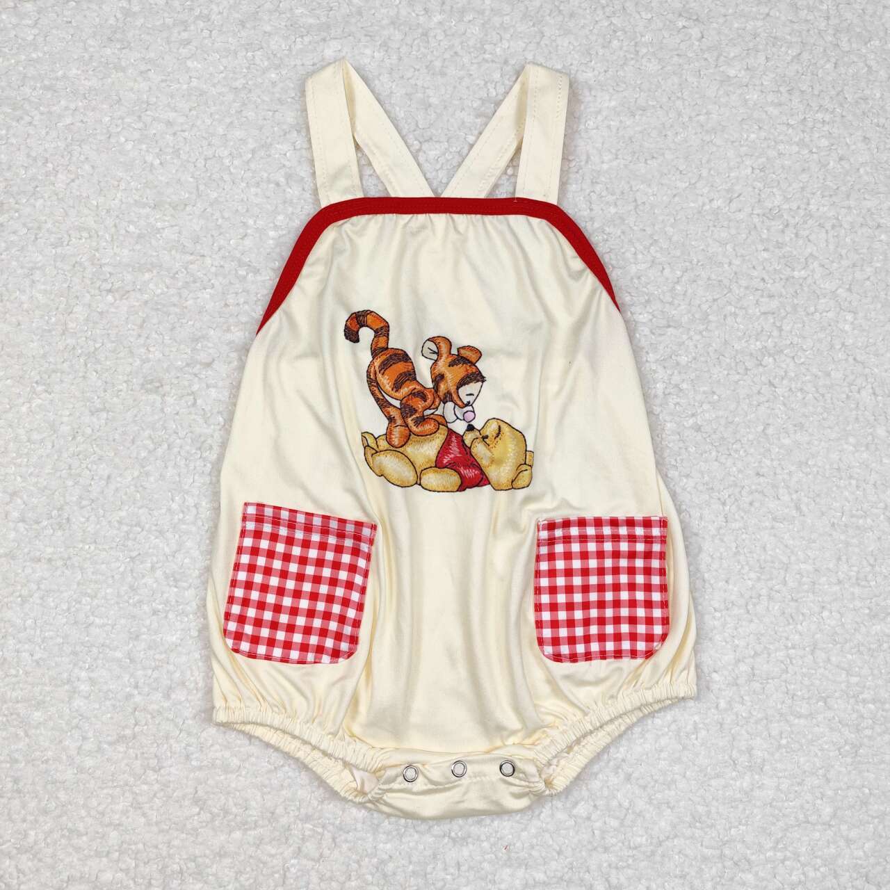 Baby Sibling Cartoon Tiger Bear Set & Romper