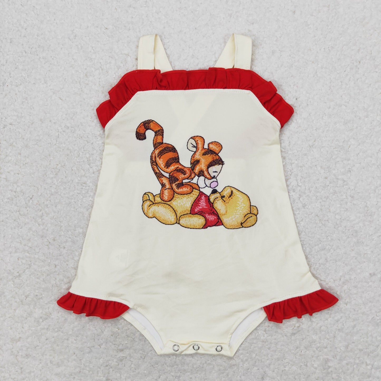 Baby Sibling Cartoon Tiger Bear Set & Romper