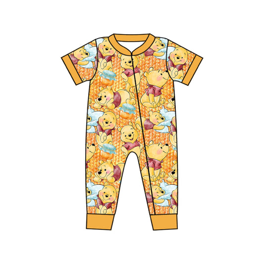 Newborn Baby Boys Cartoon Bear Romper Pre-order