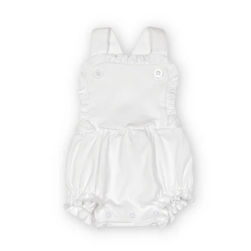 SR1778 Summer Baby Girls White Bubble Romper Pre-order