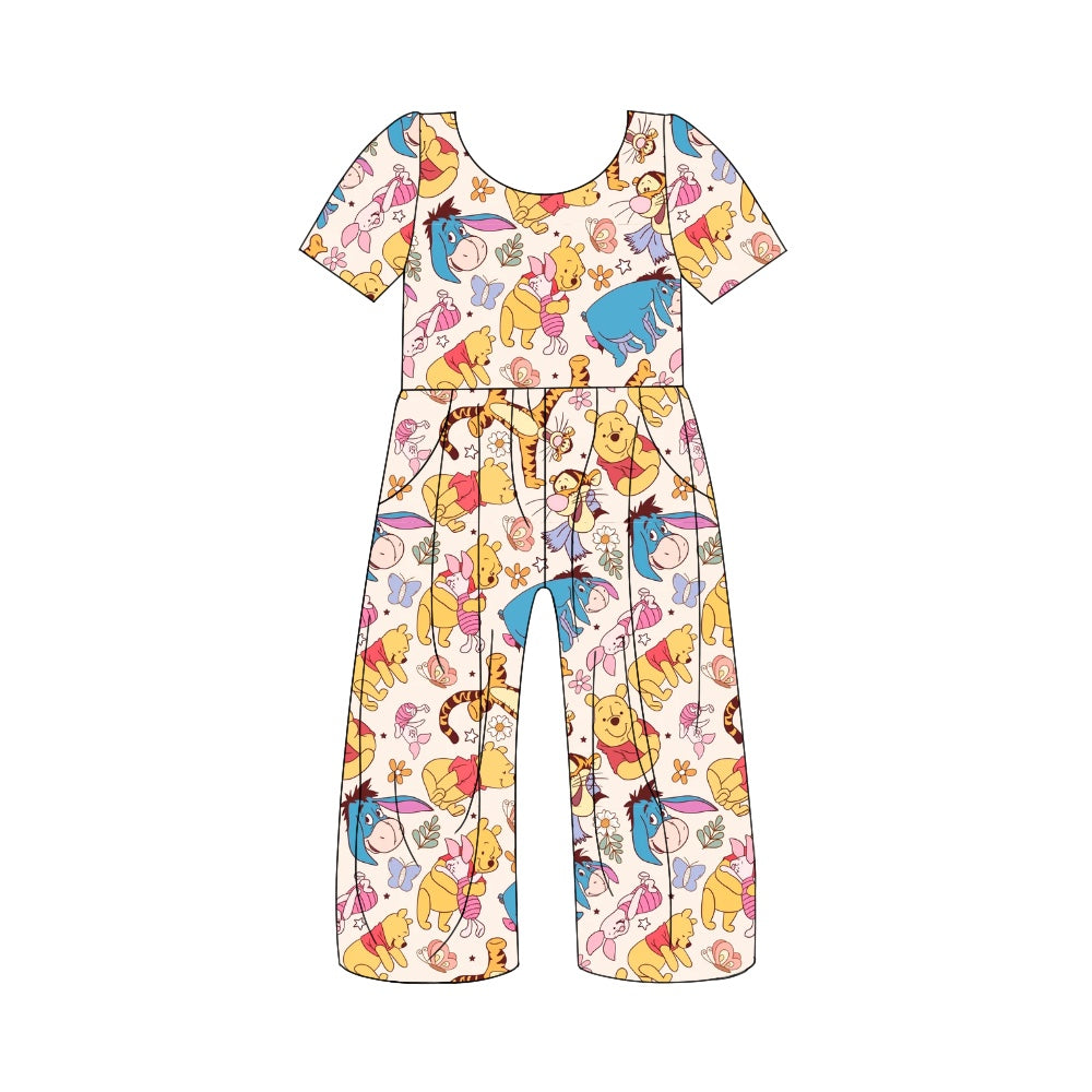 SR1856 Baby Girls Cartoon Bear Jumpsuit Pre-order