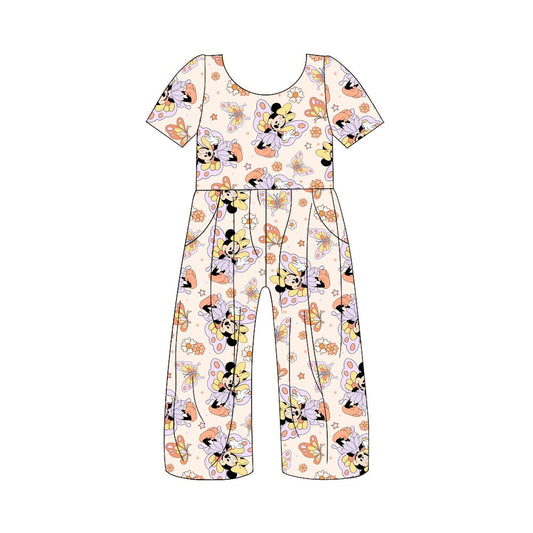 SR1858 Baby Girls Cartoon Mouse Butterfly Jumpsuit Pre-order