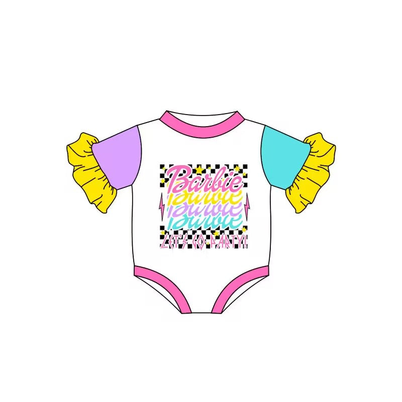 SR1877 Baby Girls Short Sleeve Shirt Romper Pre-order