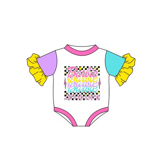 SR1877 Baby Girls Short Sleeve Shirt Romper Pre-order