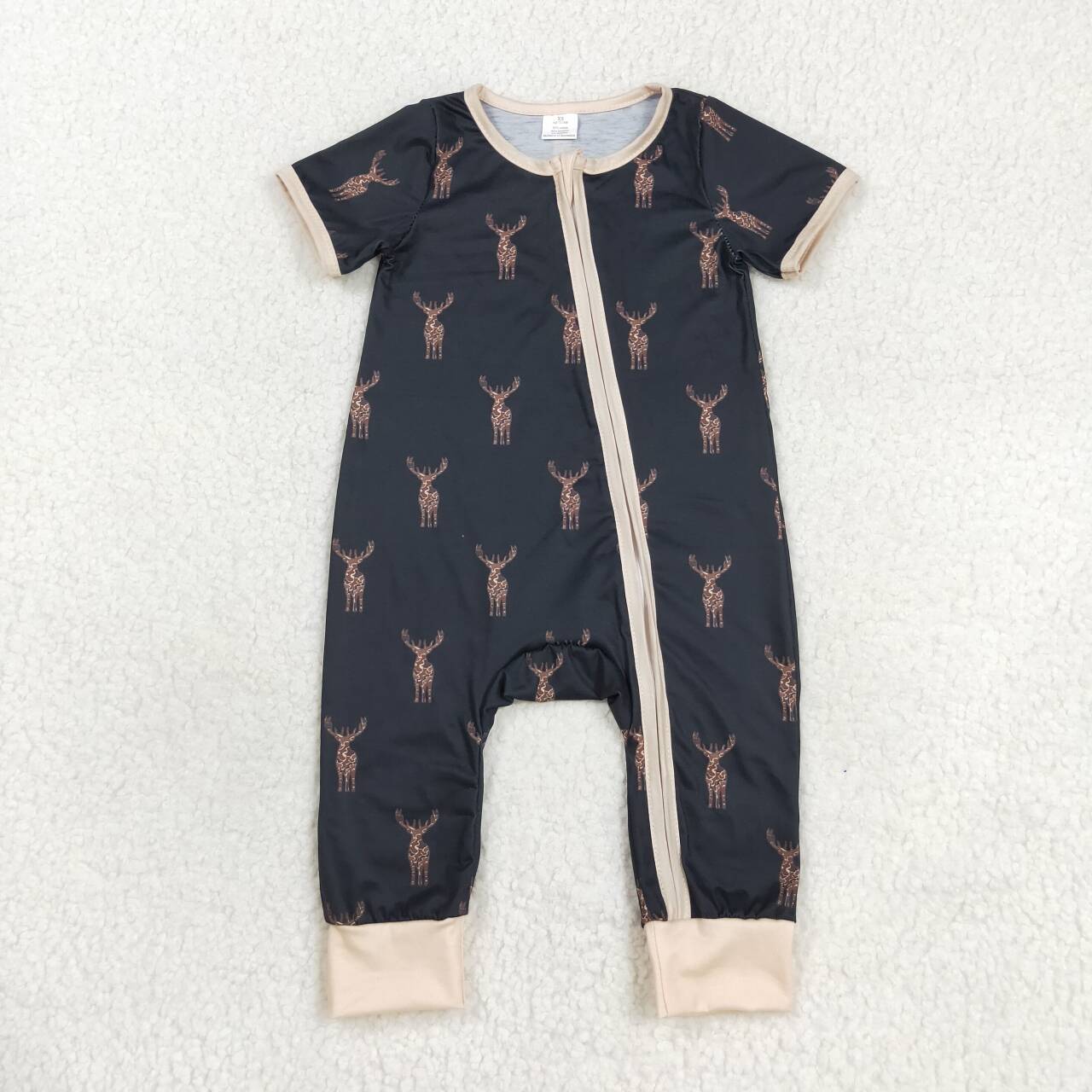 Baby Boys Brother Wild Deer Sleeping Wear Pajama and Romper