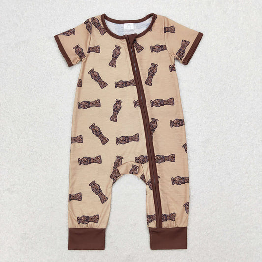 SR1900 USA Shop Baby Infant Boys Duck Call Camo Bamboo Zip Romper