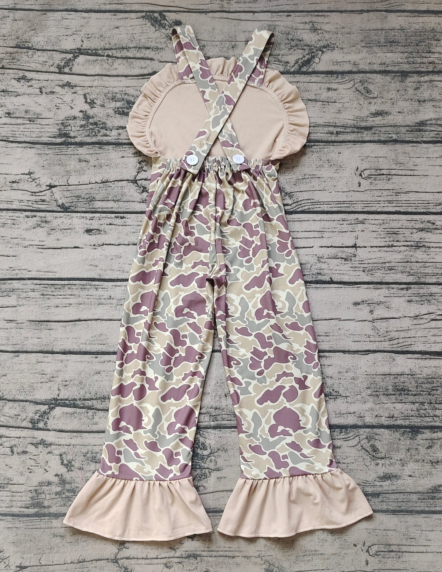 Baby Girls Reindeer Camo Jumpsuit