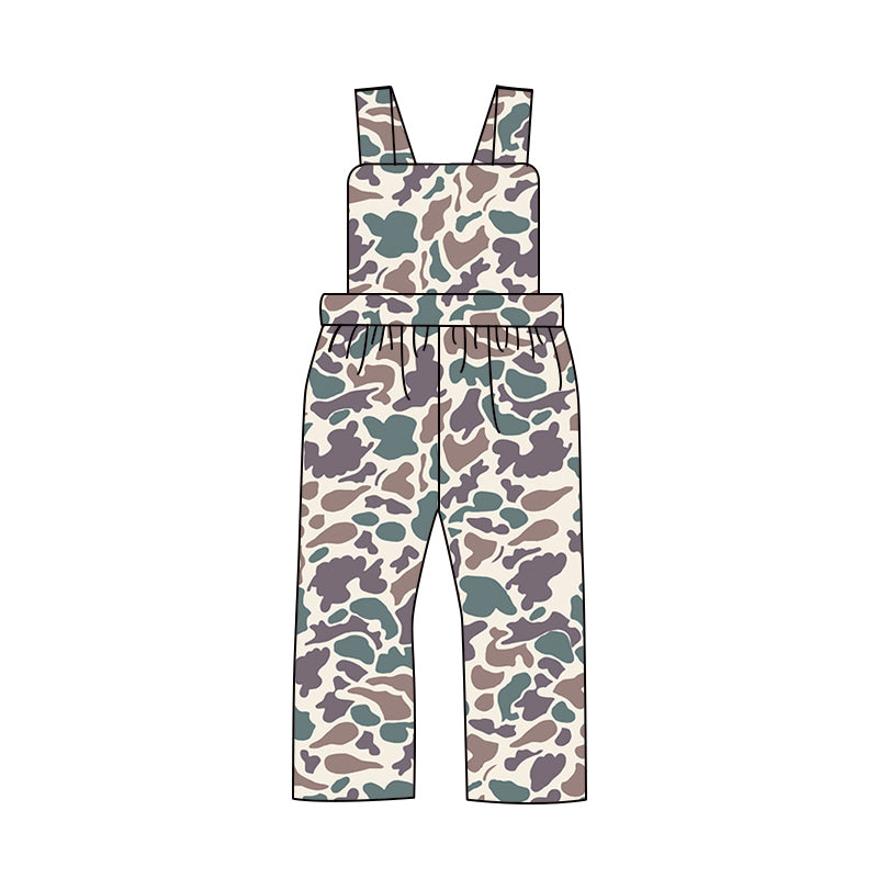 SR1996 Baby Boys Green Light Brown  Camo Jumpsuit  Pre-order