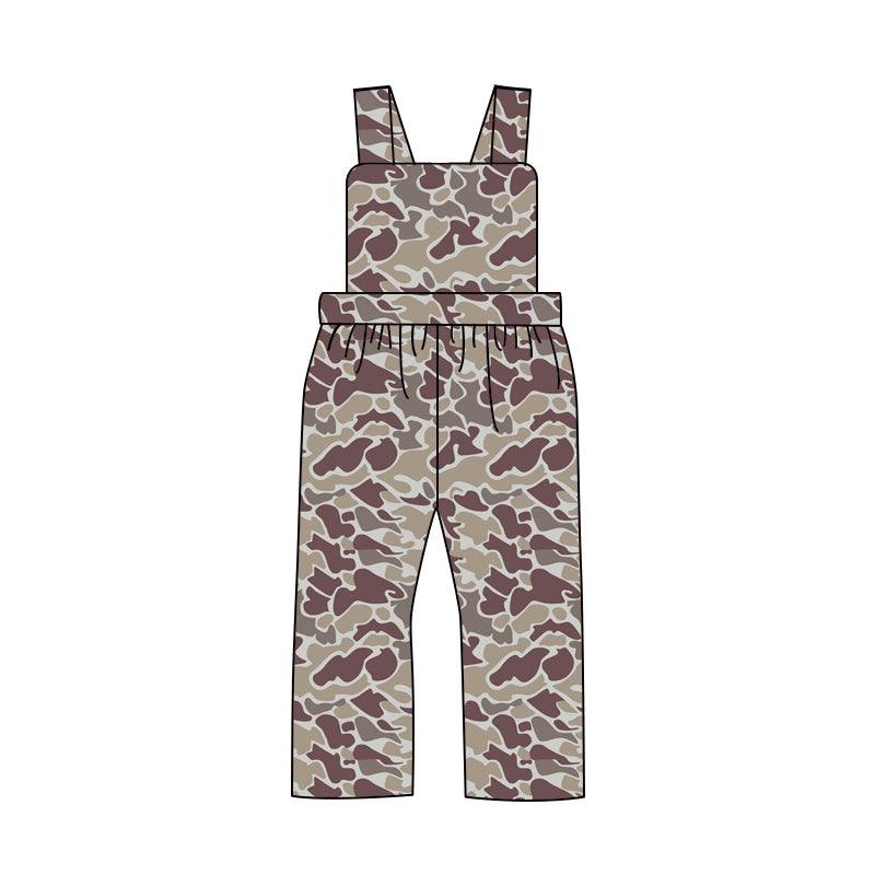 SR2000 Baby Boys Coffee  Color Camo Jumpsuit  Pre-order