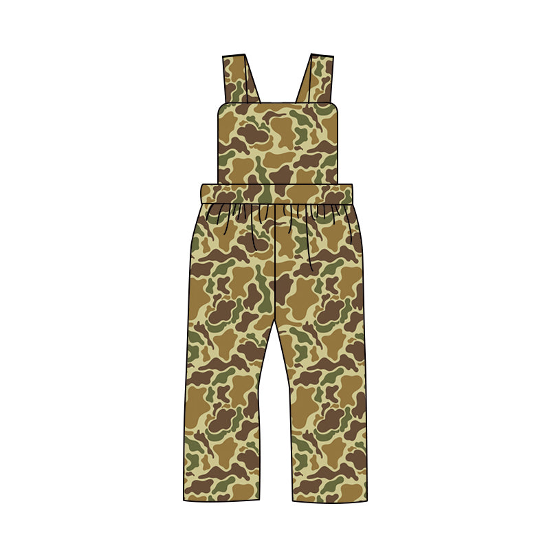 SR2002 Baby Boys Dark Green Camo Jumpsuit  Pre-order