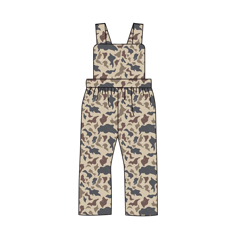 SR2004 Baby Boys Dark Grey Camo Jumpsuit  Pre-order