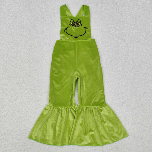 Baby Girls Christmas Green Face Jumpsuit