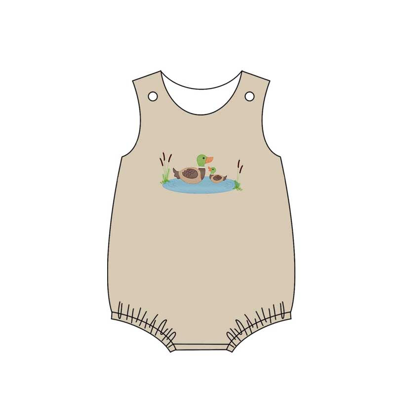 SR2169 Baby Boys Cute Duck Sleeveless Romper  Preorder