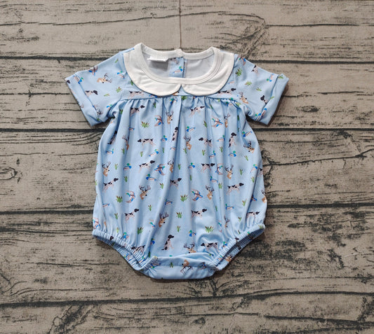 Baby Girls Mallard Duck Short Sleeve Onesies Romper Preorder