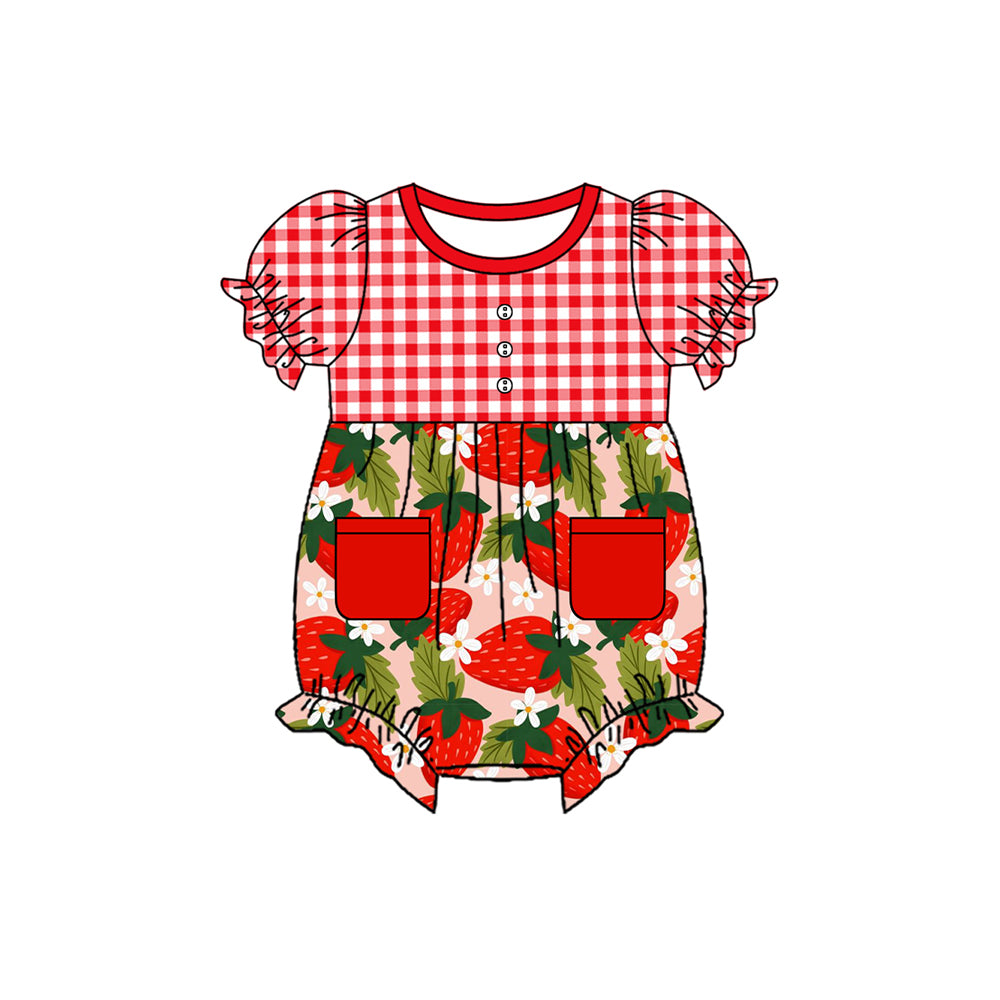 Sibling Baby Sister Summer Strawberry Matching Clothes Preorder