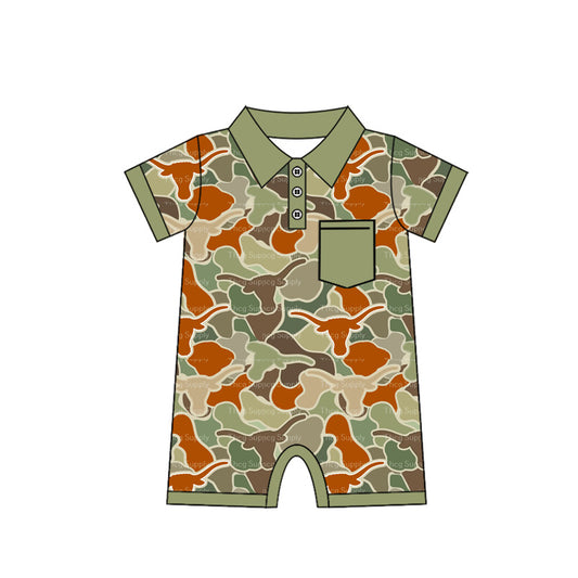 SR2347 Baby Boys Cmao Bow Bubble Romper Preorder