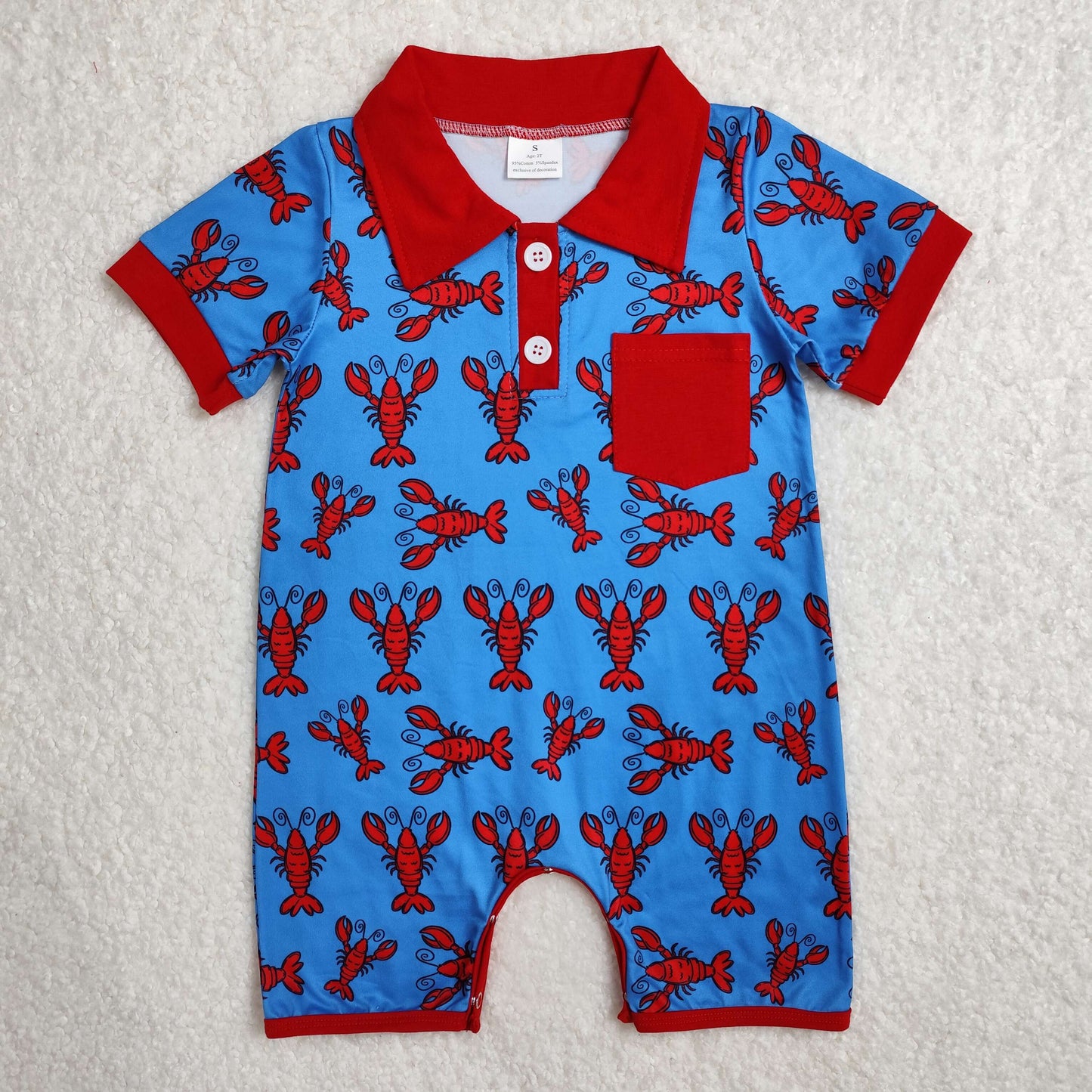 Baby Boys Summer Short Sleeve Romper