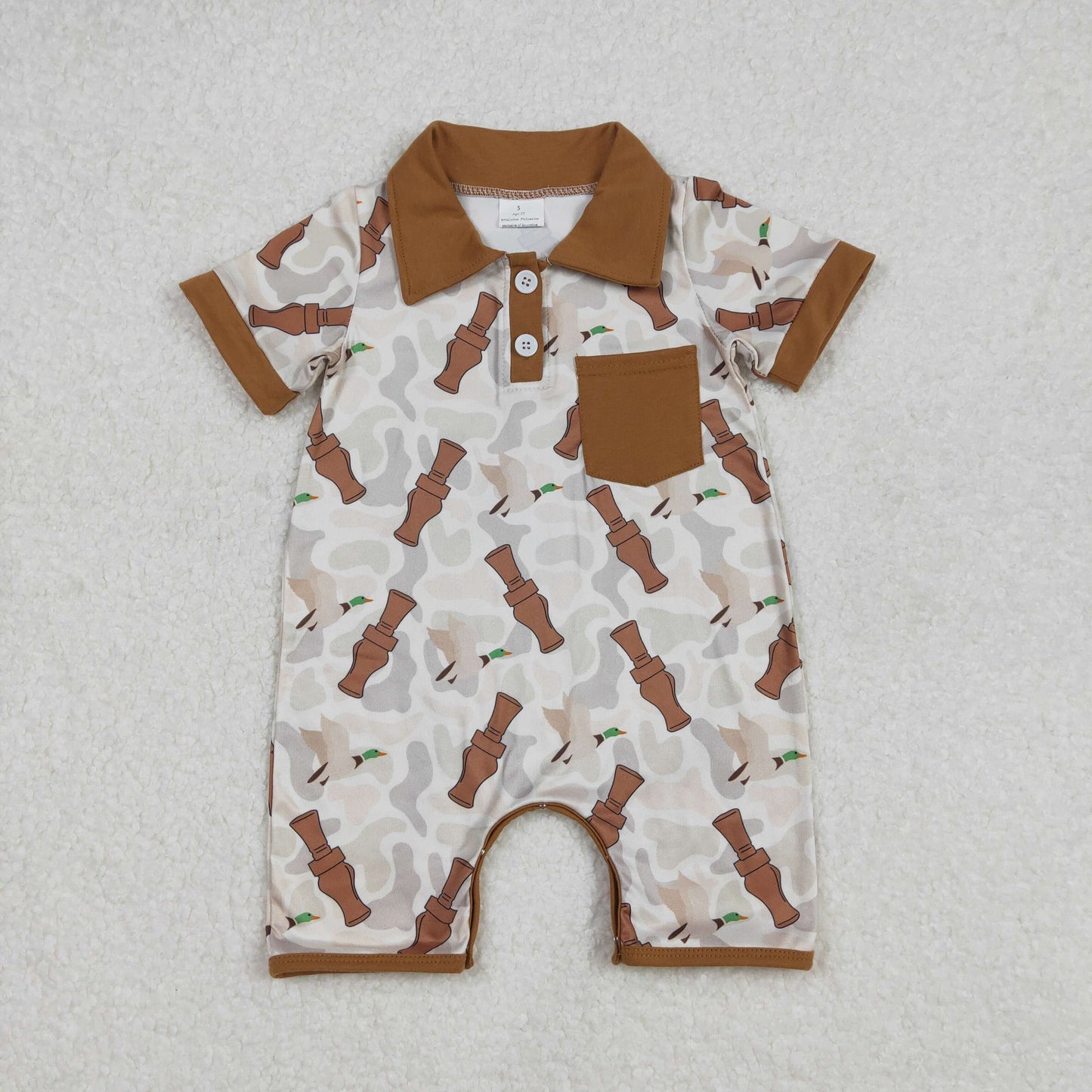 Baby Boys Summer Short Sleeve Romper