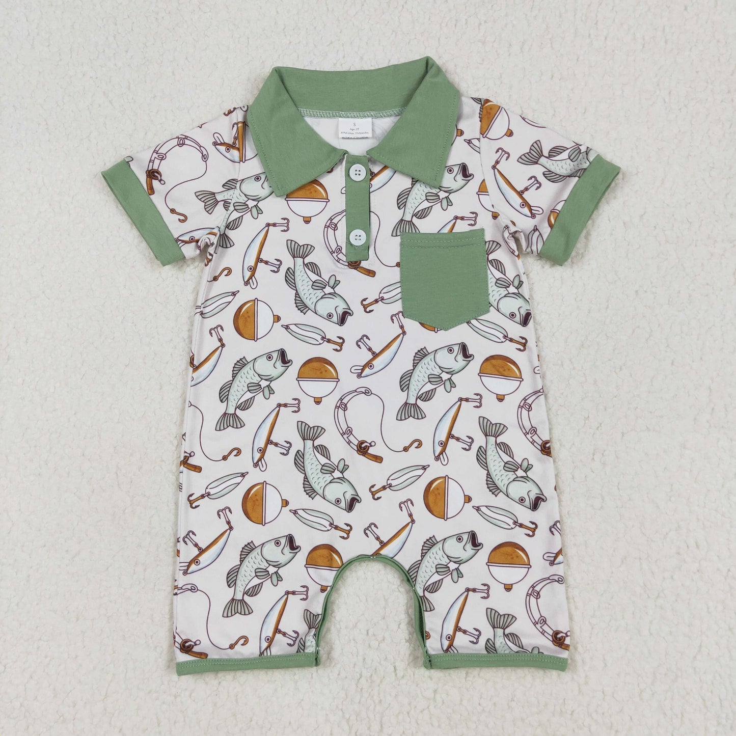 Baby Boys Summer Short Sleeve Romper