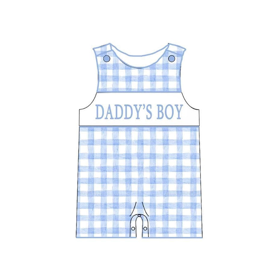 SR2945 Daddy's Boys Blue Romper Preorder