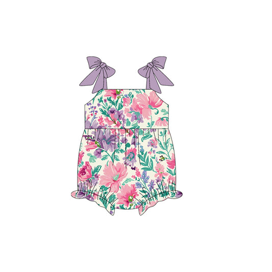 SR3061 Kids Girls Summer Floral Bubble Rompre preorder